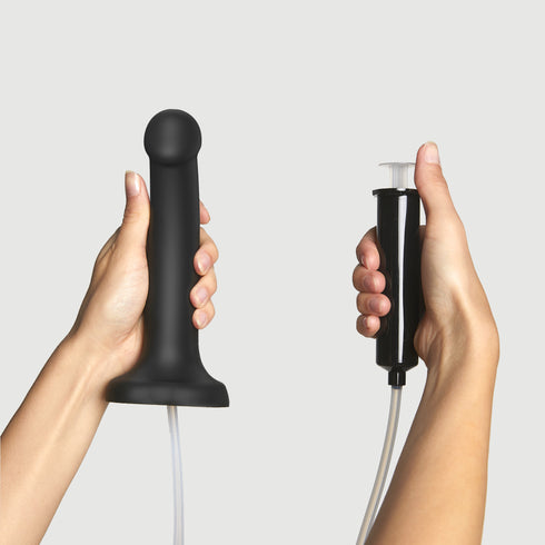 Spritzdildo färben Schwarz
